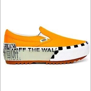 Vans slip on off the wall